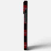 Cunningham Tartan Red Black Pset Case-Mate iPhone Case (Achterkant / Links)