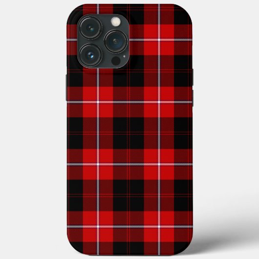 Cunningham Tartan Red Black Pset Case-Mate iPhone Case (Achterkant)