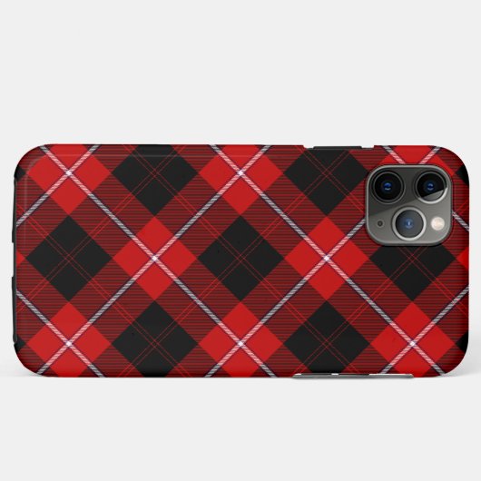 Cunningham Tartan Red Black Pset Case-Mate iPhone Case (Achterkant (horizontaal))
