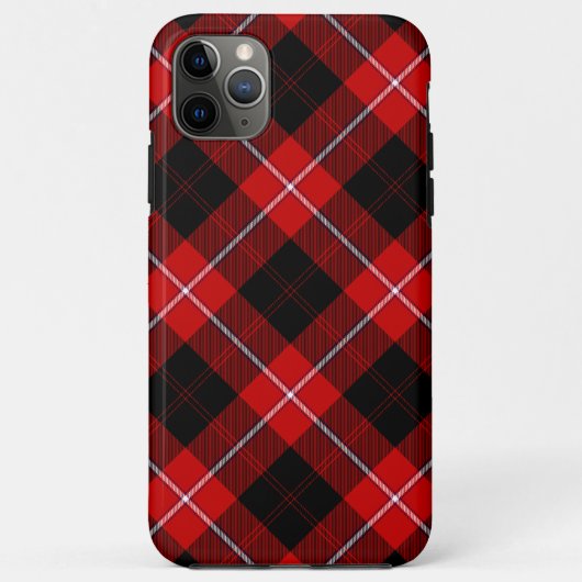 Cunningham Tartan Red Black Pset Case-Mate iPhone Case (Achterkant)