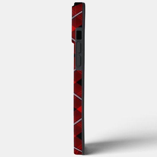 Cunningham Tartan Red Black Pset Case-Mate iPhone Case (Achterkant / Links)