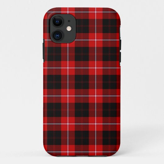 Cunningham Tartan Red Black Pset Case-Mate iPhone Case (Achterkant)