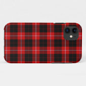 Cunningham Tartan Red Black Pset Case-Mate iPhone Case (Achterkant (horizontaal))