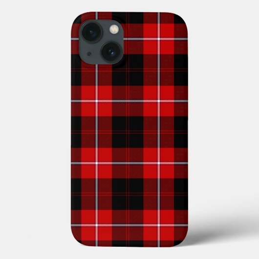 Cunningham Tartan Red Black Pset Case-Mate iPhone Case (Achterkant)