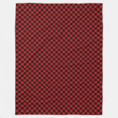 Cunningham Tartan Red Black Pset Fleece Deken (Voorkant)