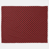 Cunningham Tartan Red Black Pset Fleece Deken (Voorkant (Horizontaal))