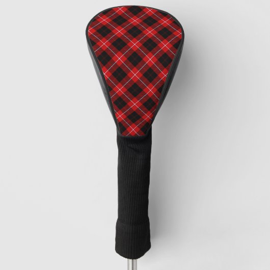Cunningham Tartan Red Black Pset Golfheadcover (Voorkant)