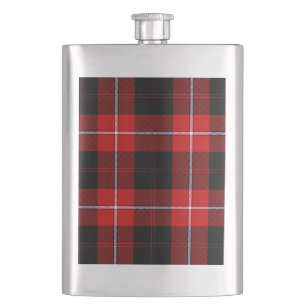 Cunningham Tartan Red Black Pset Heupfles