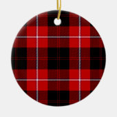 Cunningham Tartan Red Black Pset Keramisch Ornament (Voorkant)