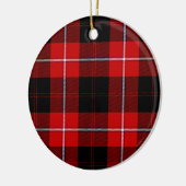 Cunningham Tartan Red Black Pset Keramisch Ornament (Links)