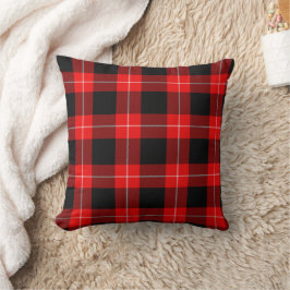 Cunningham Tartan Red Black Pset Kussen