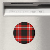 Cunningham Tartan Red Black Pset Magneet (Insitu (Vaatwasser))