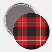 Cunningham Tartan Red Black Pset Magneet (Voorkant / Achterkant)