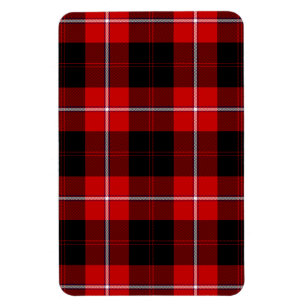 Cunningham Tartan Red Black Pset Magneet