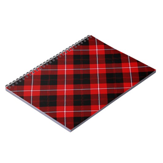 Cunningham Tartan Red Black Pset Notitieboek (Linkerzijde)