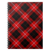 Cunningham Tartan Red Black Pset Notitieboek (Voorkant)