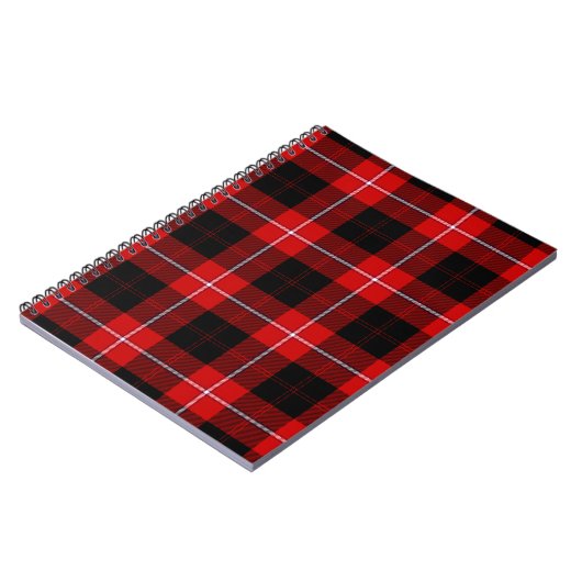 Cunningham Tartan Red Black Pset Notitieboek (Linkerzijde)