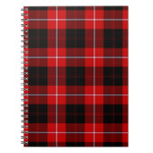 Cunningham Tartan Red Black Pset Notitieboek (Voorkant)