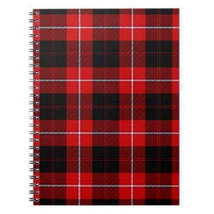Cunningham Tartan Red Black Pset Notitieboek
