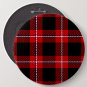 Cunningham Tartan Red Black Pset Ronde Button 6,0 Cm (Voorkant /achterkant)