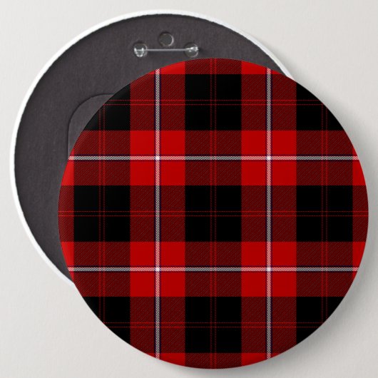 Cunningham Tartan Red Black Pset Ronde Button 6,0 Cm (Voorkant /achterkant)