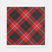 Cunningham Tartan Red Black Pset Servet (Voorkant)