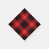 Cunningham Tartan Red Black Pset Servet (Hoek)