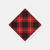Cunningham Tartan Red Black Pset Servetten (Hoek)