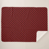 Cunningham Tartan Red Black Pset Sherpa Deken (Voorkant (horizontaal))