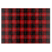 Cunningham Tartan Red Black Pset Snijplank (Voorkant)