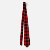 Cunningham Tartan Red Black Pset Stropdas (Achterkant)