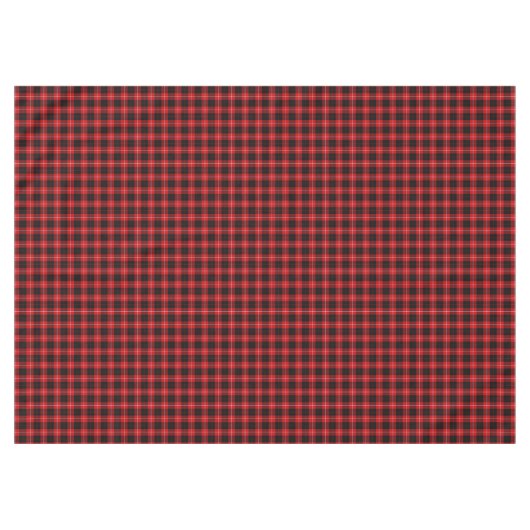 Cunningham Tartan Red Black Pset Tafelkleed (Voorkant (Horizontaal))
