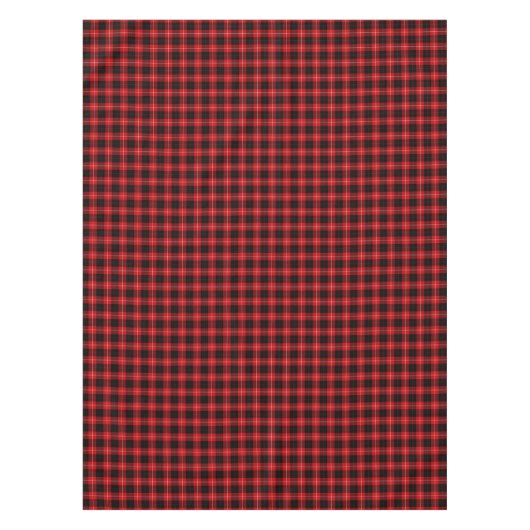Cunningham Tartan Red Black Pset Tafelkleed (Voorkant)