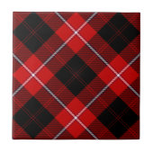 Cunningham Tartan Red Black Pset Tegeltje (Voorkant)