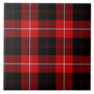 Cunningham Tartan Red Black Pset Tegeltje