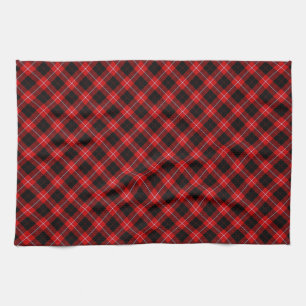 Cunningham Tartan Red Black Pset Theedoek