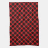 Cunningham Tartan Red Black Pset Theedoek (Verticaal)