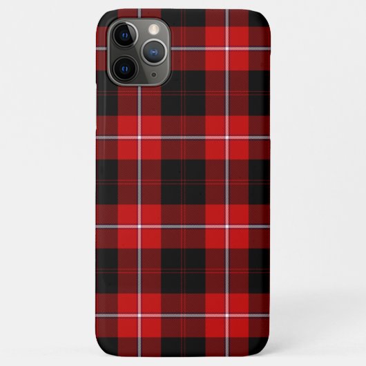 Cunningham Tartan Rood Zwart Geruit Case-Mate iPhone Case (Achterkant)