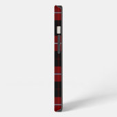 Cunningham Tartan Rood Zwart Geruit  iPhone Hoesje (Linkerkant)