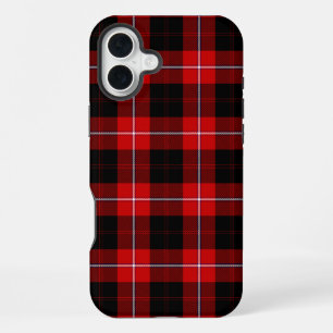 Cunningham Tartan Rood Zwart Schotse Ruit iPhone 16 Plus Hoesje