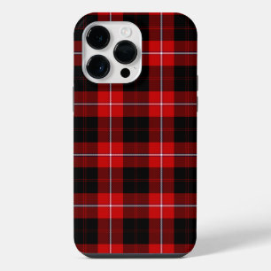 Cunningham Tartan Rood Zwart Schotse Ruit iPhone 14 Pro Max Hoesje