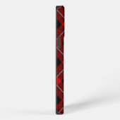 Cunningham Tartan Rood Zwart Schotse Ruit iPhone Hoesje (Rechterkant)