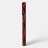 Cunningham Tartan Rood Zwart Schotse Ruit iPhone Hoesje (Linkerkant)