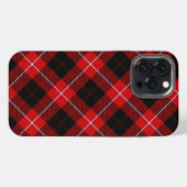 Cunningham Tartan Rood Zwart Schotse Ruit iPhone Hoesje (Achterkant horizontaal)