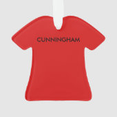 Cunningham Tartan T-shirt Ornament (achterkant)