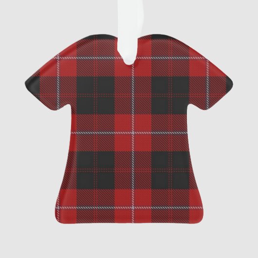 Cunningham Tartan T-shirt Ornament (voorkant)
