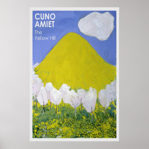 Cuno Amiet 'De Gele Heuvel' Kunstprint Levendig Poster