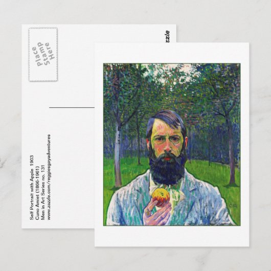 Cuno Amiet (Self-Portrait) Briefkaart (Voorkant / Achterkant)