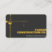 CUNSTRUCTION BUISSNESS CARD. VISITEKAARTJE (Voorkant)
