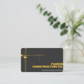 CUNSTRUCTION BUISSNESS CARD. VISITEKAARTJE (Staand voorkant)